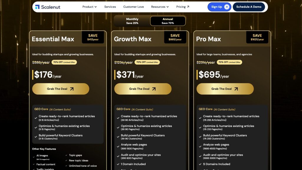 Scalenut BF deal plans