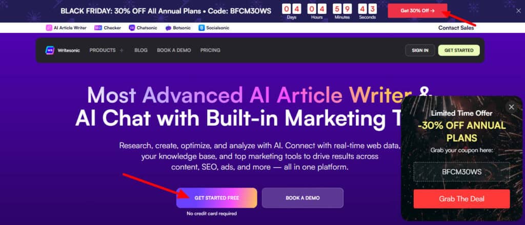 Writesonic AI Content Writer AI SEO Toolkit AI Chatbots 1 1