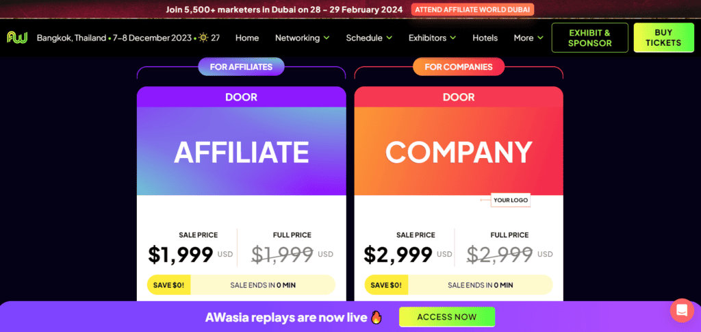 Read Before You Visit Affiliate World Bangkok (2023) - My Experience & Few Learnings From AWC 2 AWC Bangkok Pass Pricing