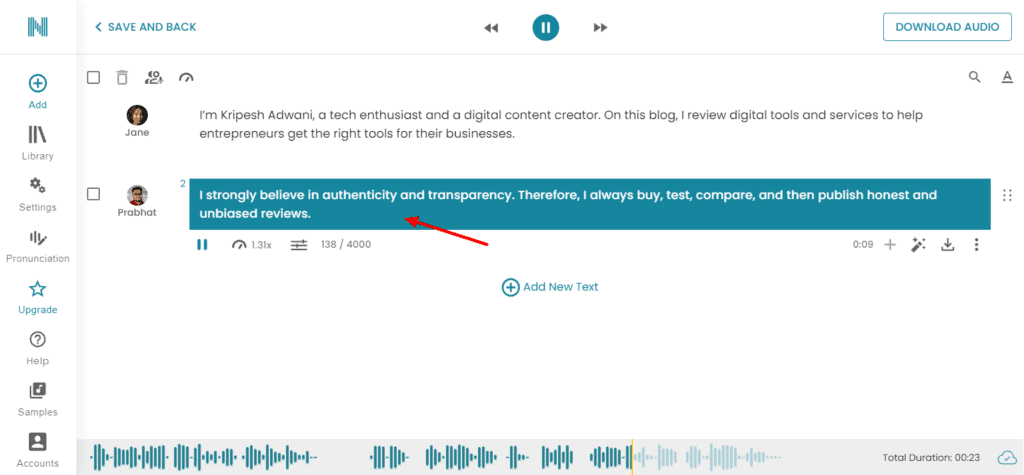Natural Readers AI Voice Generation