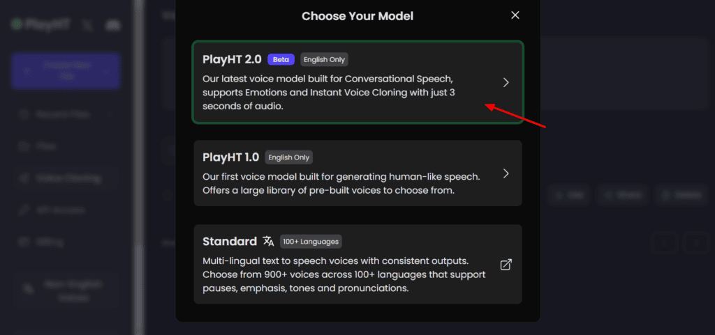 PlayHT AI Voice Models
