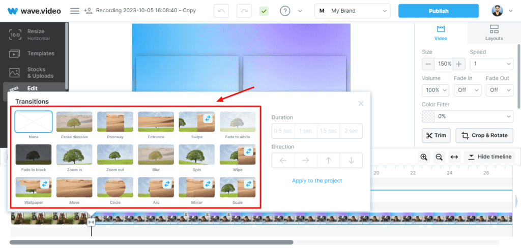 Wave.video Review (2026) - Best Tool For Creators? 9 Wave.Video Transitions