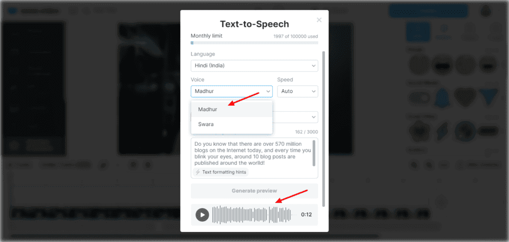 Wave.video Review (2026) - Best Tool For Creators? 17 Wave.video AI text to speech