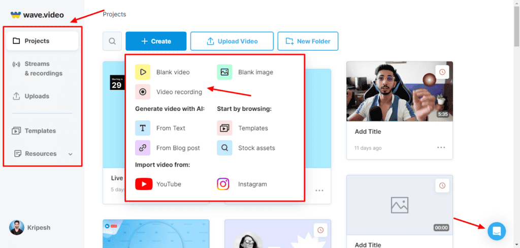Wave.video Review (2026) - Best Tool For Creators? 3 Wave.video user interface