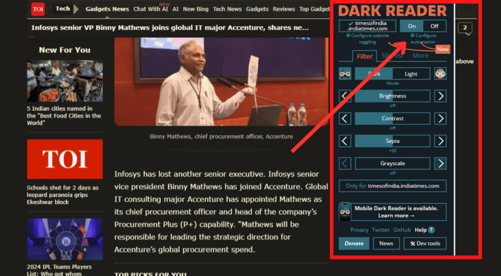 Dark Reader Performance