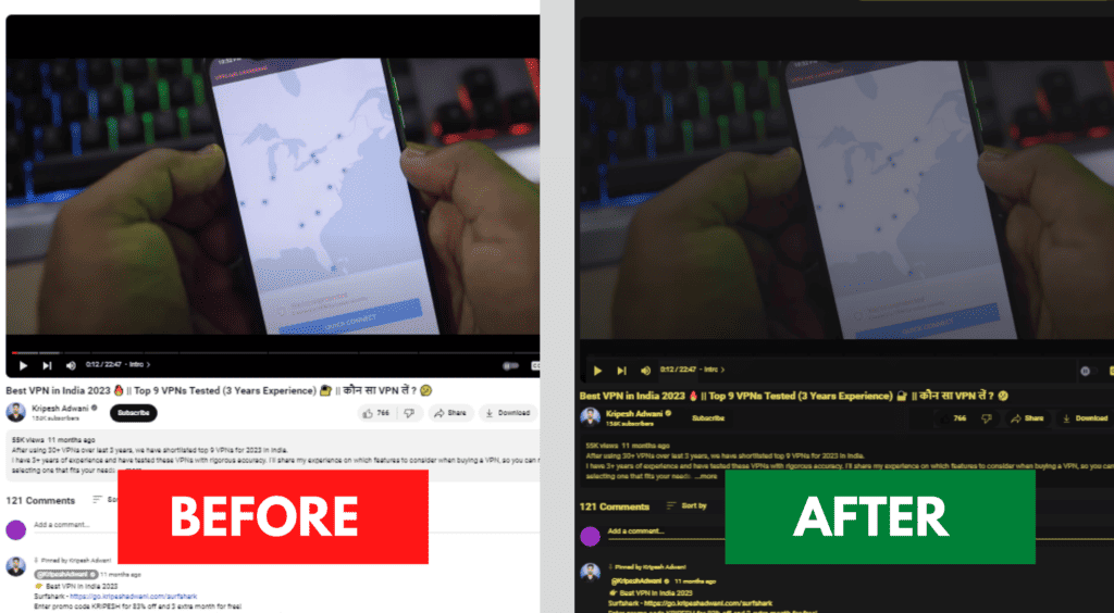 Midnight Lizard Before After