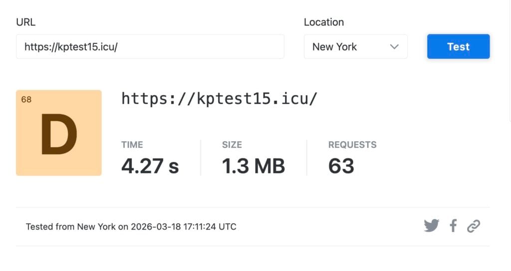MilesWeb speeds - US
