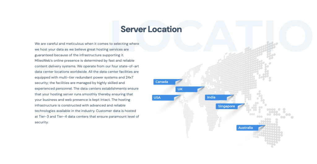 MilesWeb - data centers
