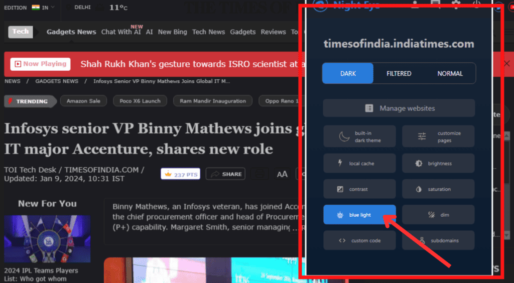 Night Eye Performance