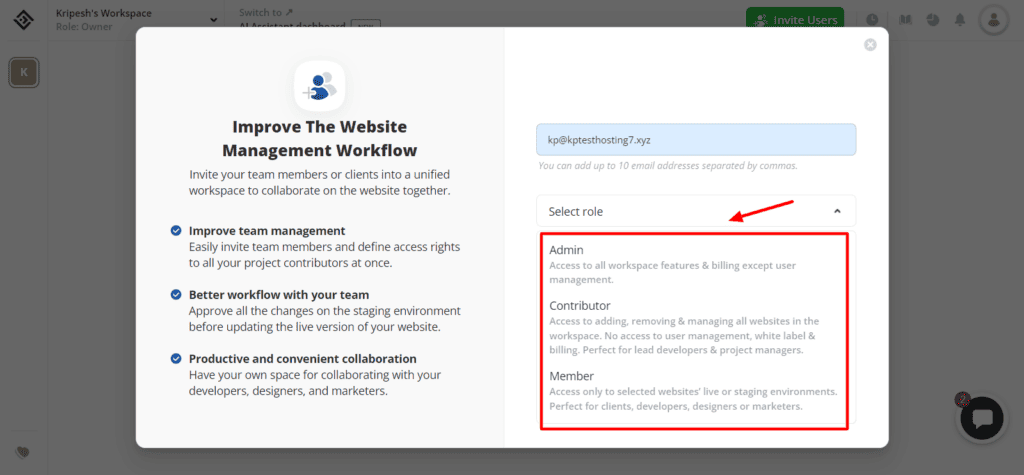 10Web team collaboration