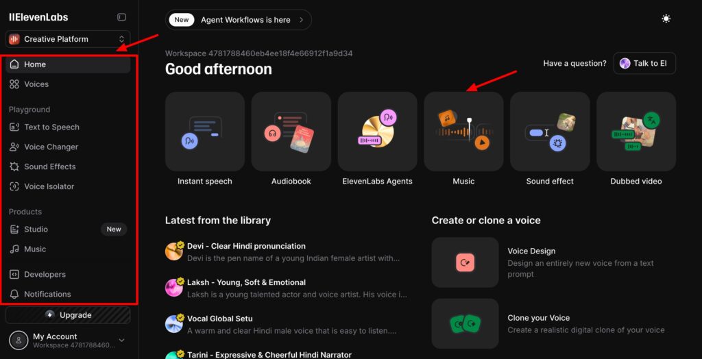 ElevenLabs Review (2026) - Is This Worth the Hype? 2 ElevenLabs - user interface