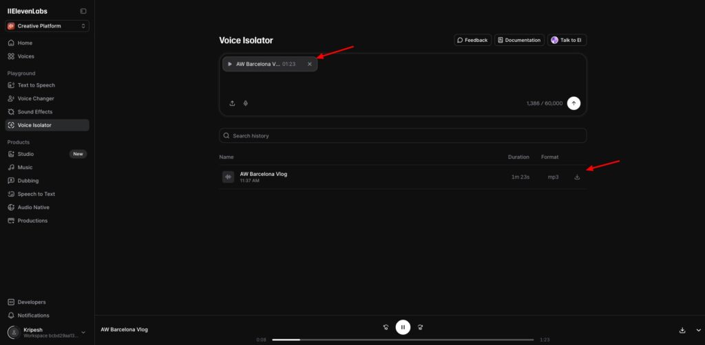 ElevenLabs Review (2026) - Is This Worth the Hype? 16 ElevenLabs voice isolator
