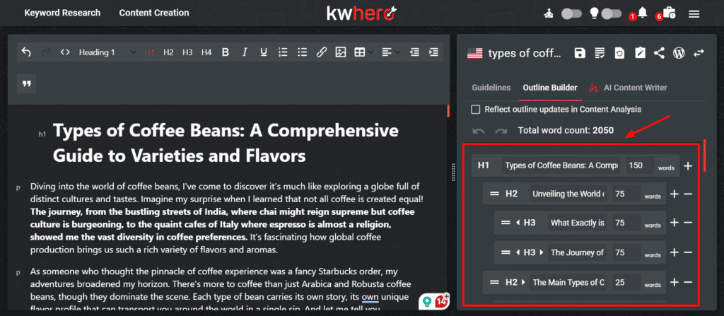 KWHero Review (2026) - Surfer SEO Killer? 6 KWHero AI Outline Builder