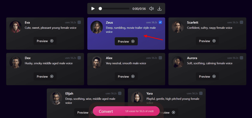 MetaVoice AI voice library