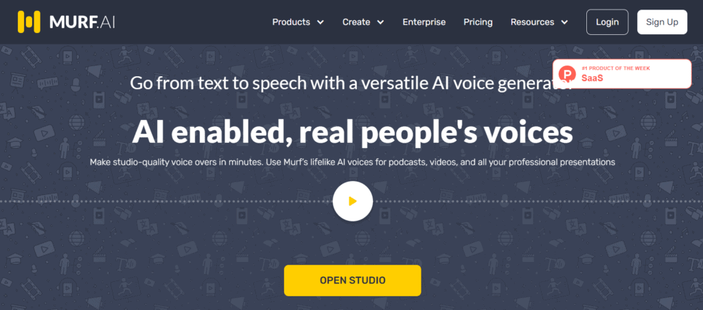 Murf AI Review (2026) - The Best AI Voice Generator Tool? 2 MurfAI homepage