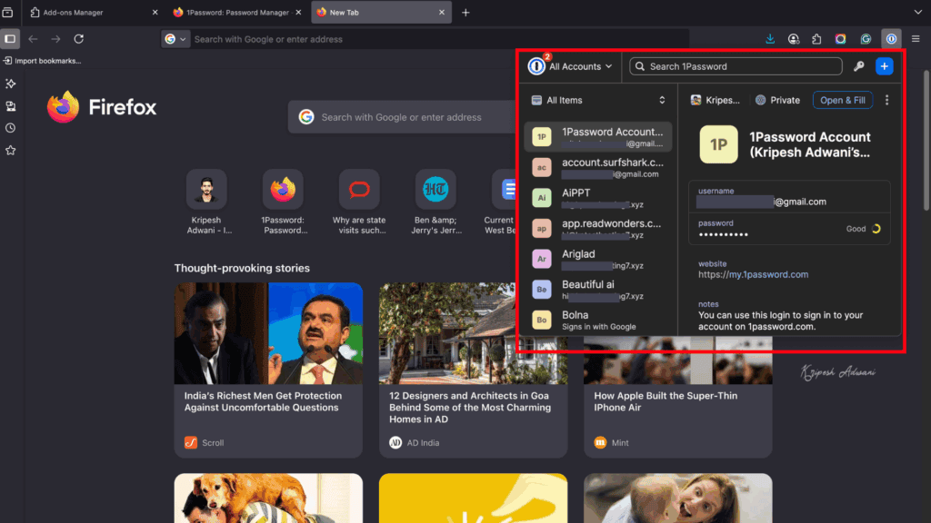 13 Best Firefox Extensions & Add-Ons (2026) - Supercharge Your Productivity 9 1Password Firefox Extension