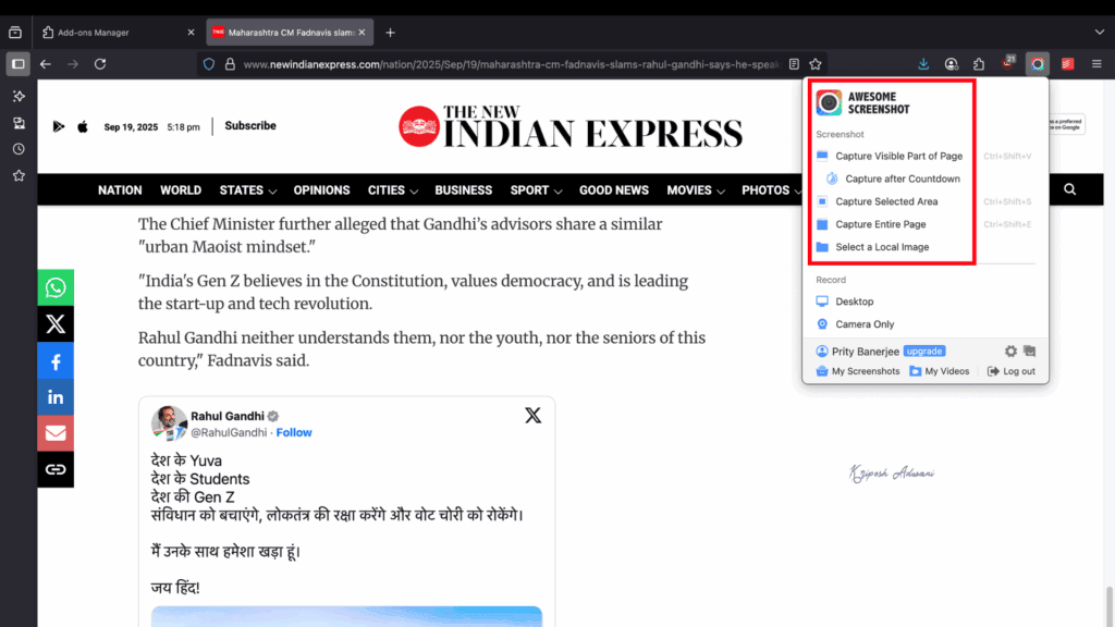 13 Best Firefox Extensions & Add-Ons (2026) - Supercharge Your Productivity 1 Awesome Screenshot Extension