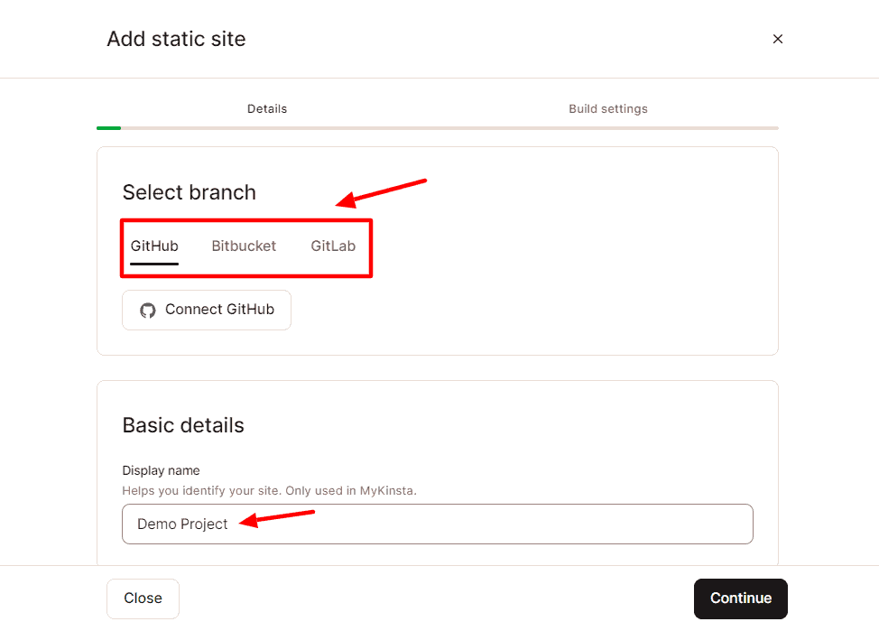 Kinsta Review 2026- Is the Expensive Price Worth the Hype? 20 Adding free static site in Kinsta