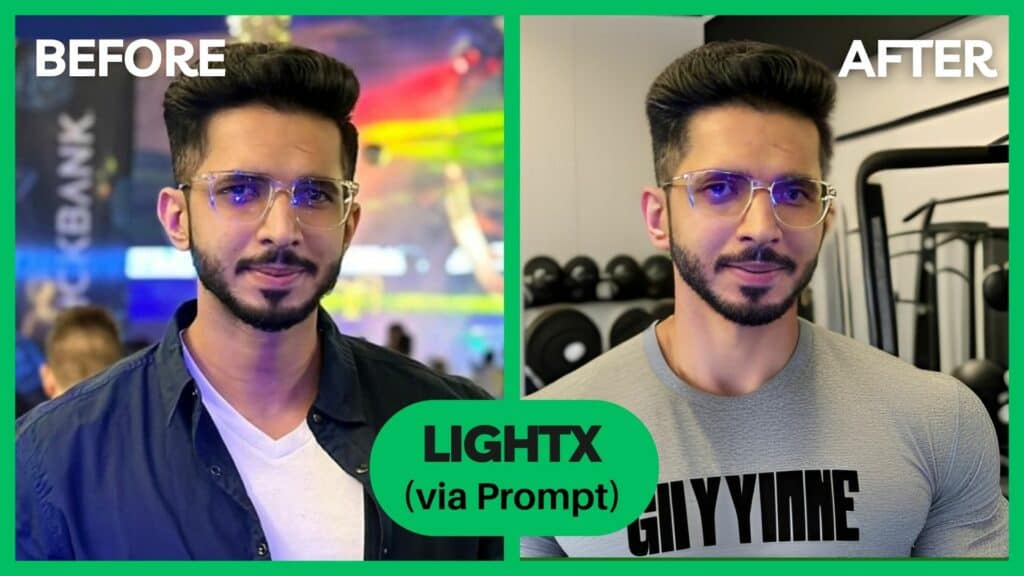LightX- AI Headshot (via prompt)