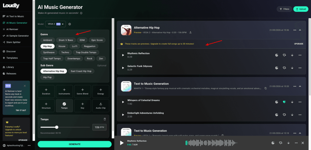 Loudly - AI Music Generator
