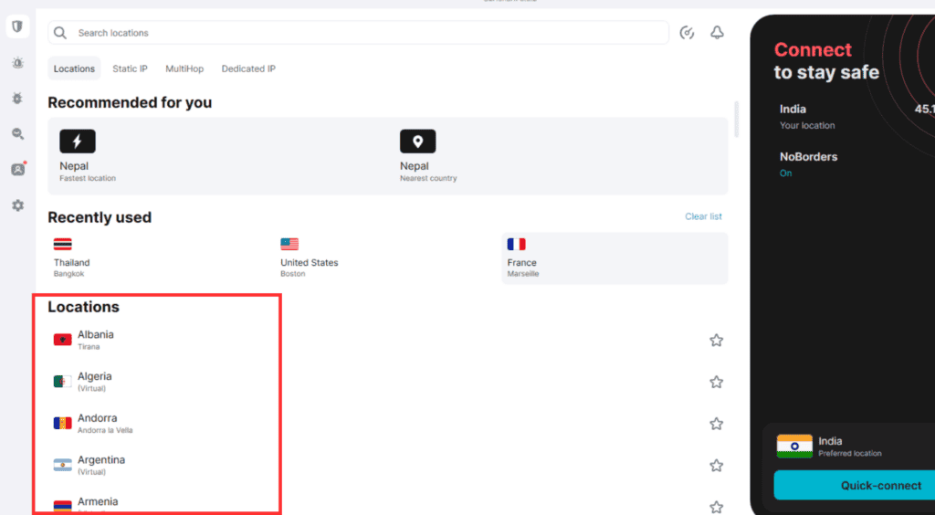 VPN Server Locations