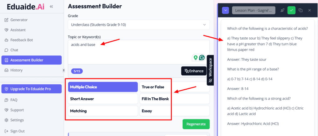 13 Best AI Tools for Teachers (2026) - Save Time & Make Learning Fun 21 Eduaide assessments