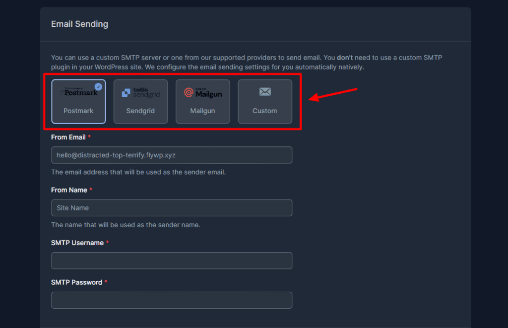 FlyWP Review (2026) - Worthy Cloudways Alternative? 6 FlyWP Email SMTP Providers