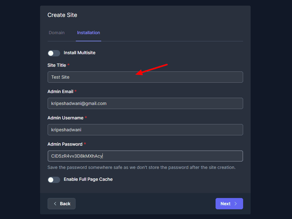 FlyWP Review (2026) - Worthy Cloudways Alternative? 18 FlyWP - Site installation details