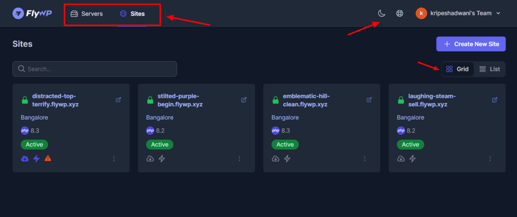 FlyWP Review (2026) - Worthy Cloudways Alternative? 2 FlyWP review user interface