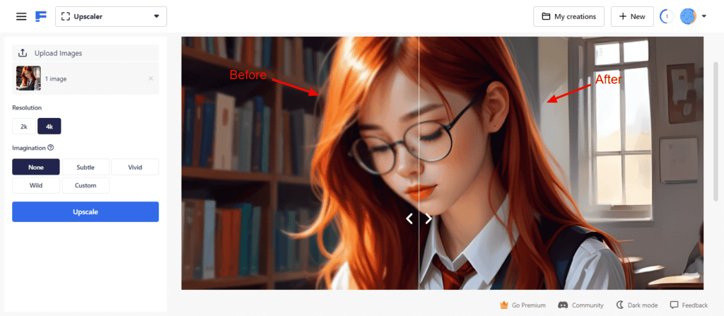 Freepik AI image Upscaler - Upscaled Image