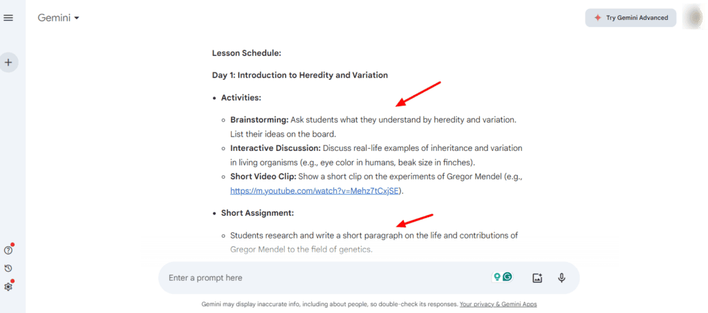 13 Best AI Tools for Teachers (2026) - Save Time & Make Learning Fun 3 Gemini Lesson plan creation