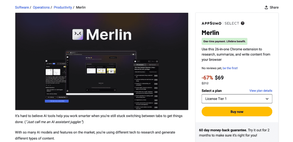 Merlin AI Review (2026): The Best AI Tool for Boosting Productivity? 31 Merlin AI AppSumo Deal