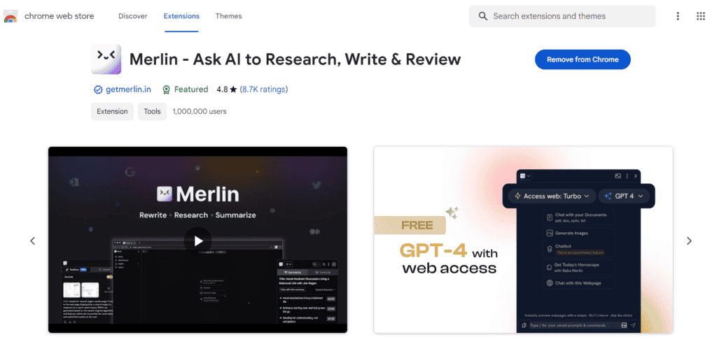 Merlin AI Review (2026): The Best AI Tool for Boosting Productivity? 3 Merlin AI Chrome Extension