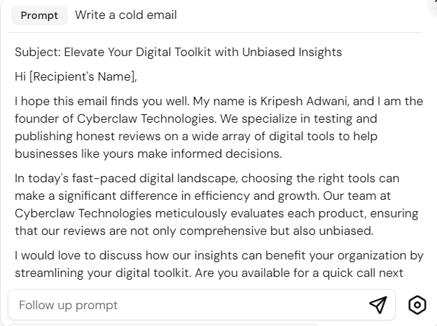 Merlin AI Review (2026): The Best AI Tool for Boosting Productivity? 12 Merlin AI - Cold Emails