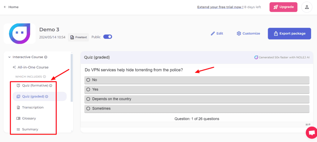 13 Best AI Tools for Teachers (2026) - Save Time & Make Learning Fun 11 Nolej AI interactive lessons