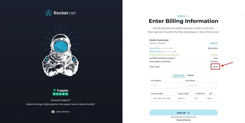 Rocket.net coupon code