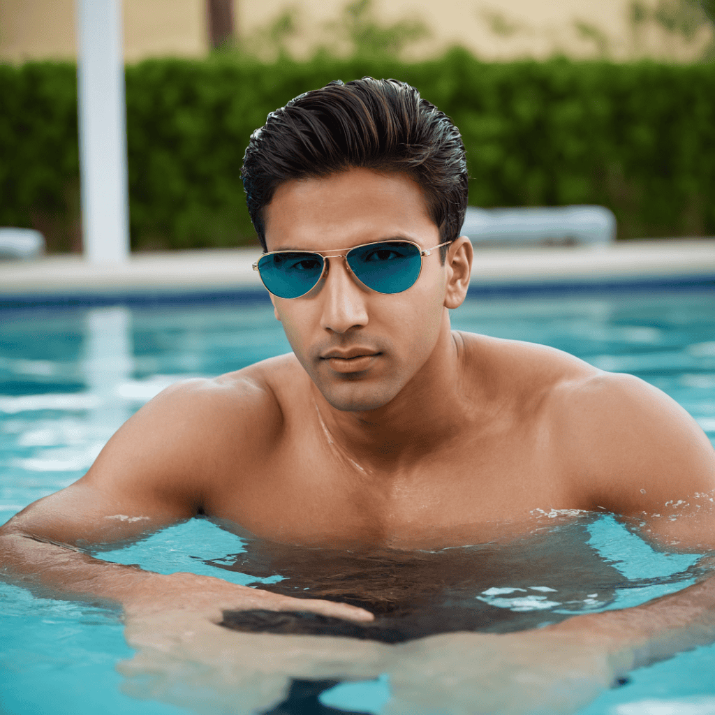 AI Influencer wearing sunglasses