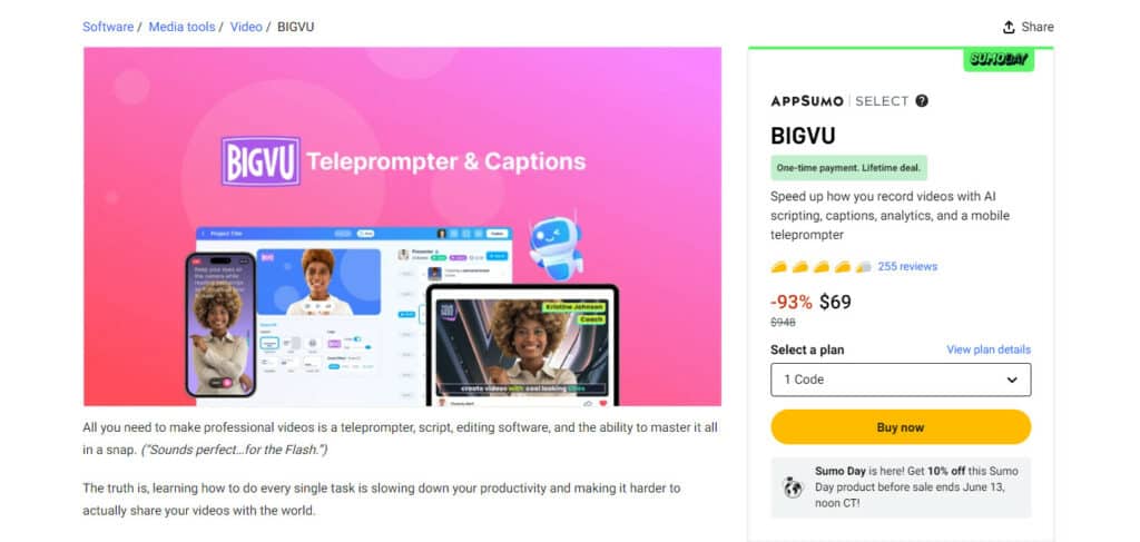 BigVu AppSumo Deal