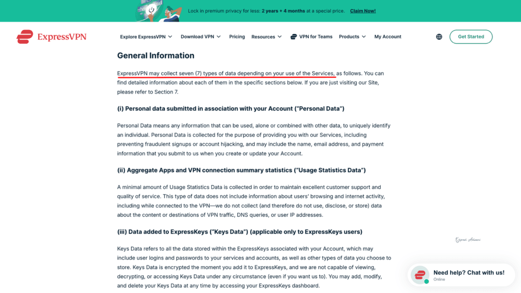 ExpressVPN Privacy Policy
