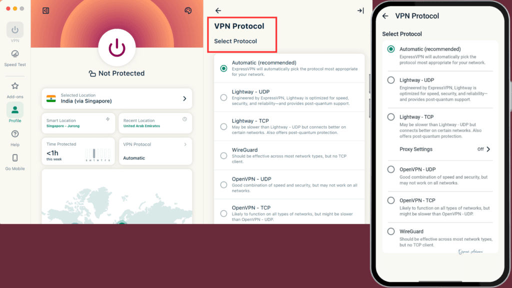 ExpressVPN protocol
