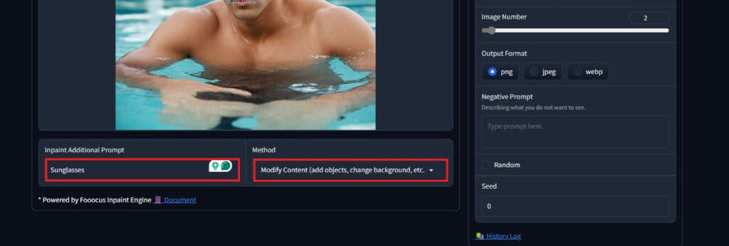 Inpaint Prompt and Method - Fooocus Colab