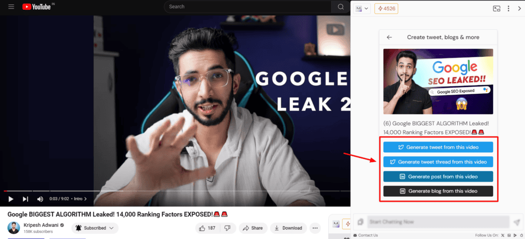 Merlin AI Review (2026): The Best AI Tool for Boosting Productivity? 19 Merlin AI - YouTube video content repurposing