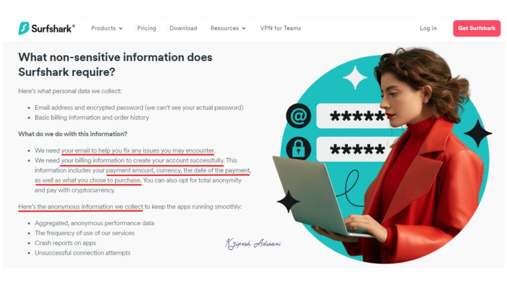 Surfshark No-log Policy