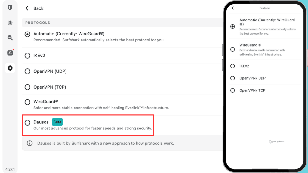 Surshark VPN Protocols
