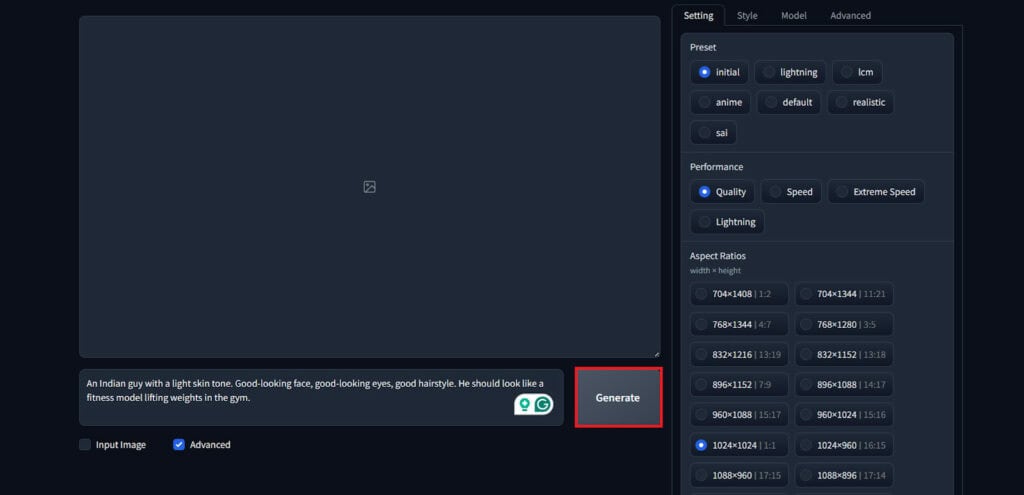 Writing image prompt - Fooocus Colab