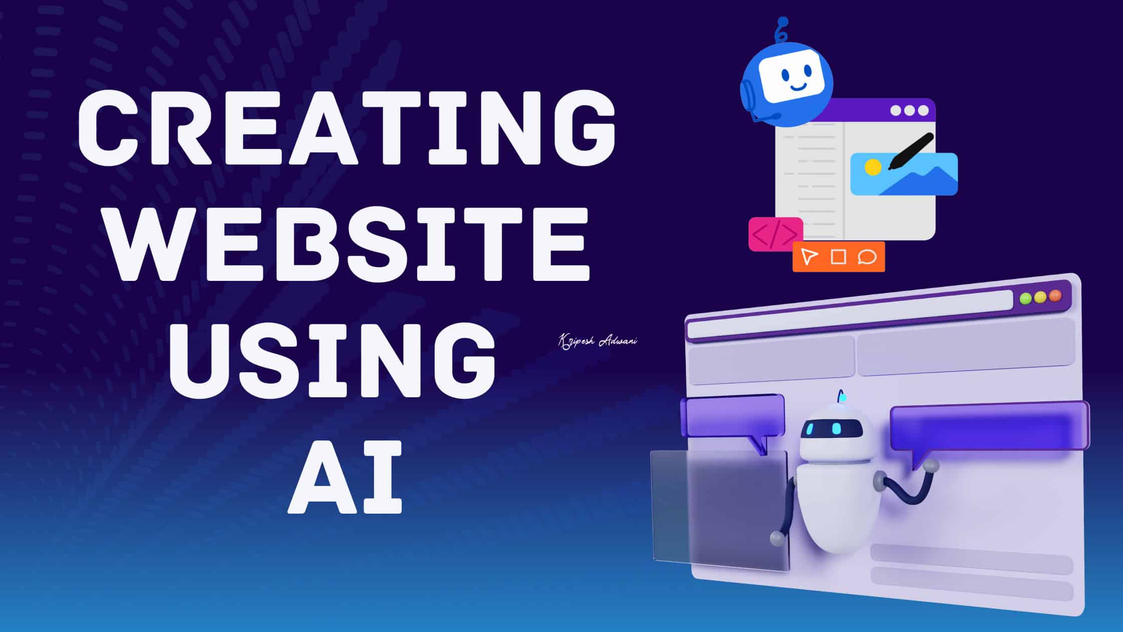 creating website using AI