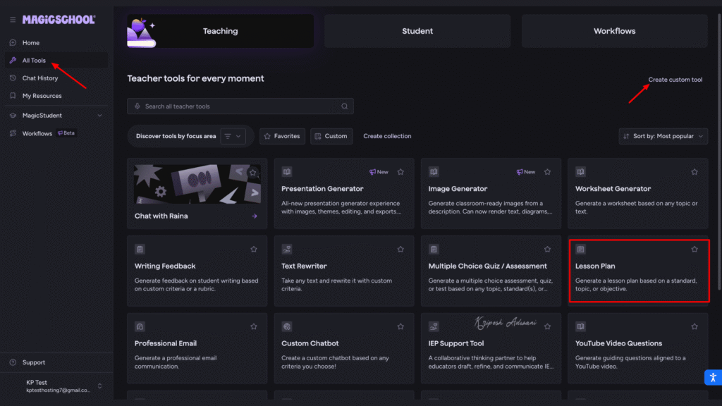 magic-school-ai-tools-for-teachers-interface