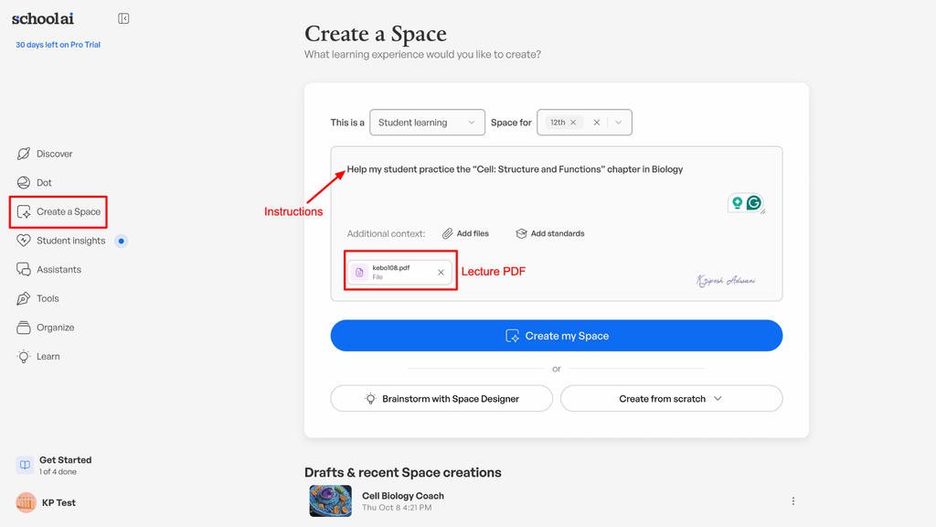 schoolai-ai-tools-for-teachers-interface
