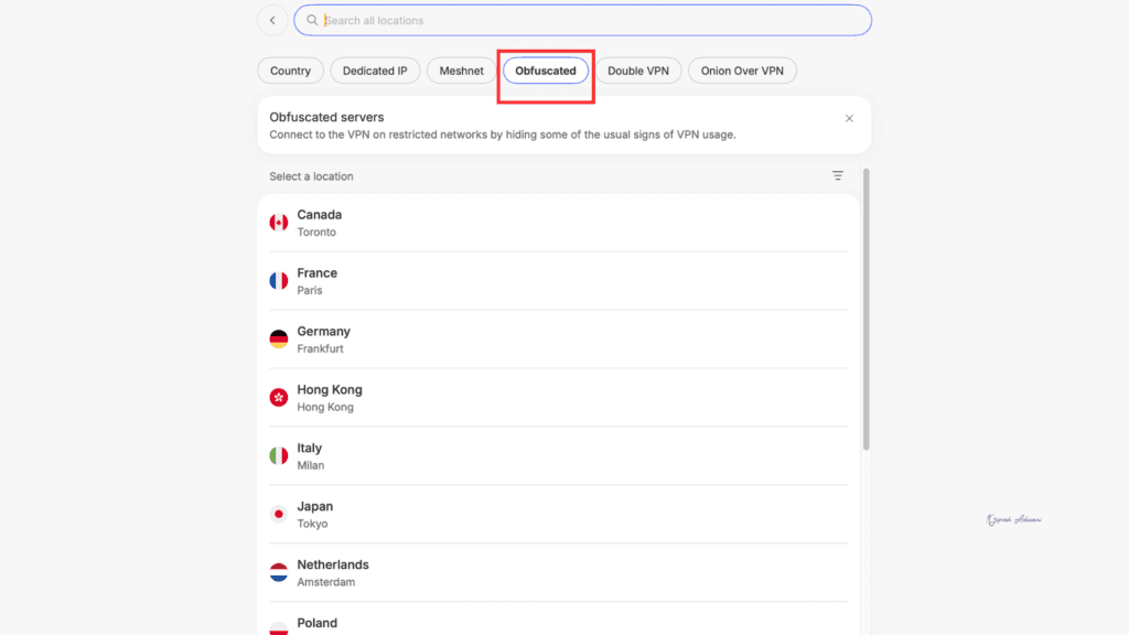 NordVPN..Obfuscated Server Settings