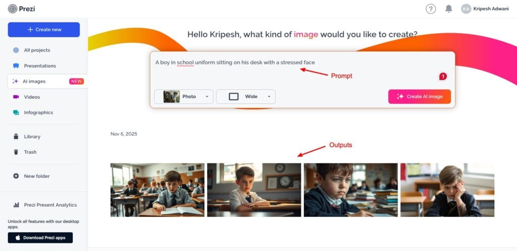 Prezi image generator